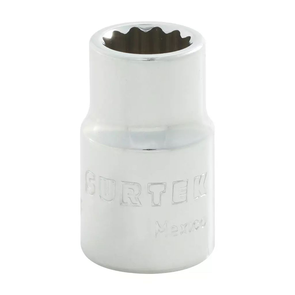 DADO CUADRO 3/8"X1/4" CORTO 12 PTAS., SURTEK