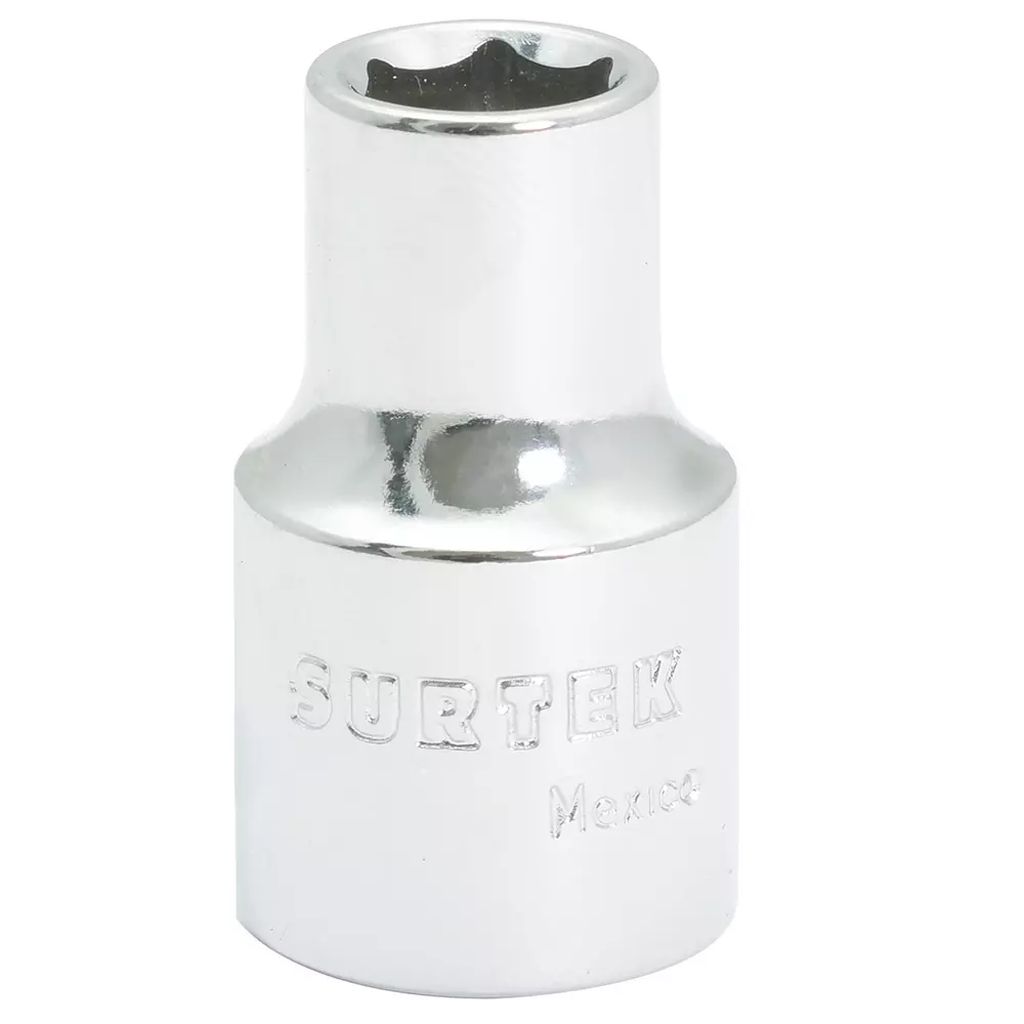 DADO CUADRO 1/2"X10MM CORTO 6 PTAS., SURTEK