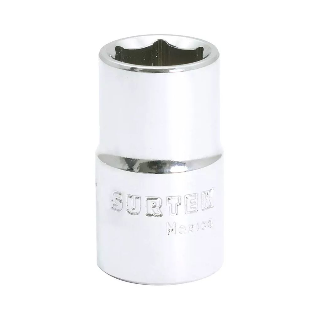 DADO CUADRO 1/2"X3/8" CORTO 6 PTAS., SURTEK