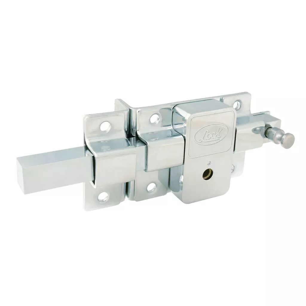 CERRADURA DE BARRA FIJA IZQ CROMADA LLAVE/TETRA, LOCK