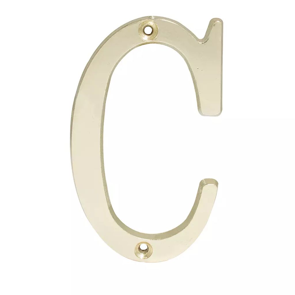 LETRA DE FACHADA C LATON BRILLANTE, LOCK