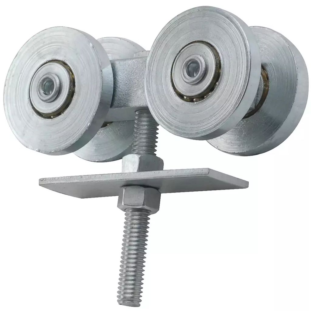 CARRO DE 4 RODAMIENTOS 1.7/8" (CARRETILLA) PARA PORTON 500KG, LOCK