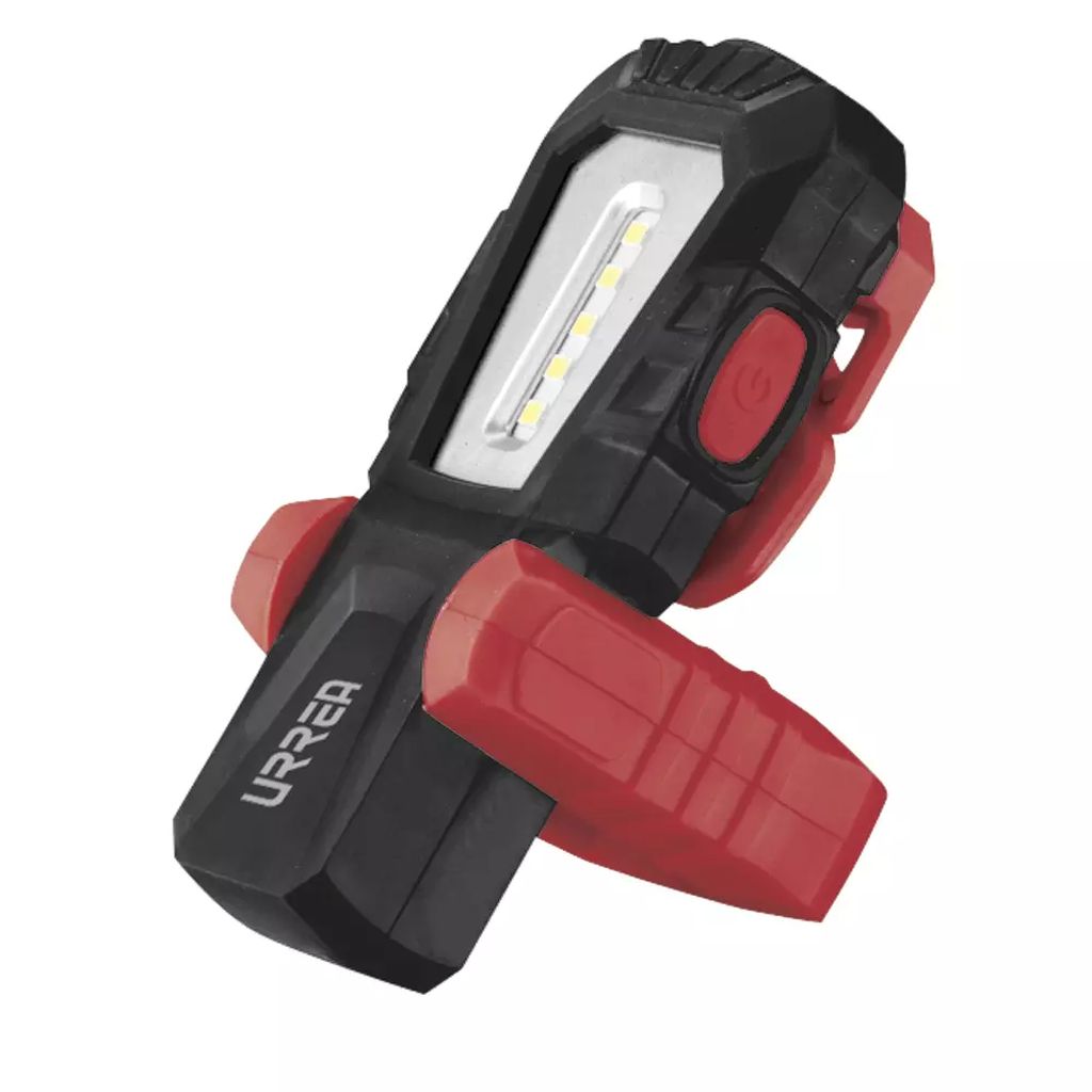 LAMPARA PARA TALLER RECARGABLE DE 6 LEDS + 1 LED 110 LM 2 W 6500 K BASE MAGNETICA, URREA