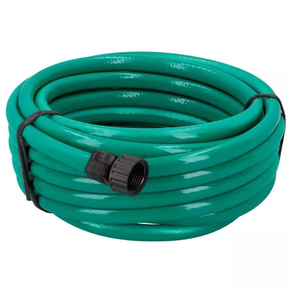 MANGUERA PARA JARDIN EN ROLLO 1/2"10MT TTRAMADA CON CONECTOR PLASTICO, FOY
