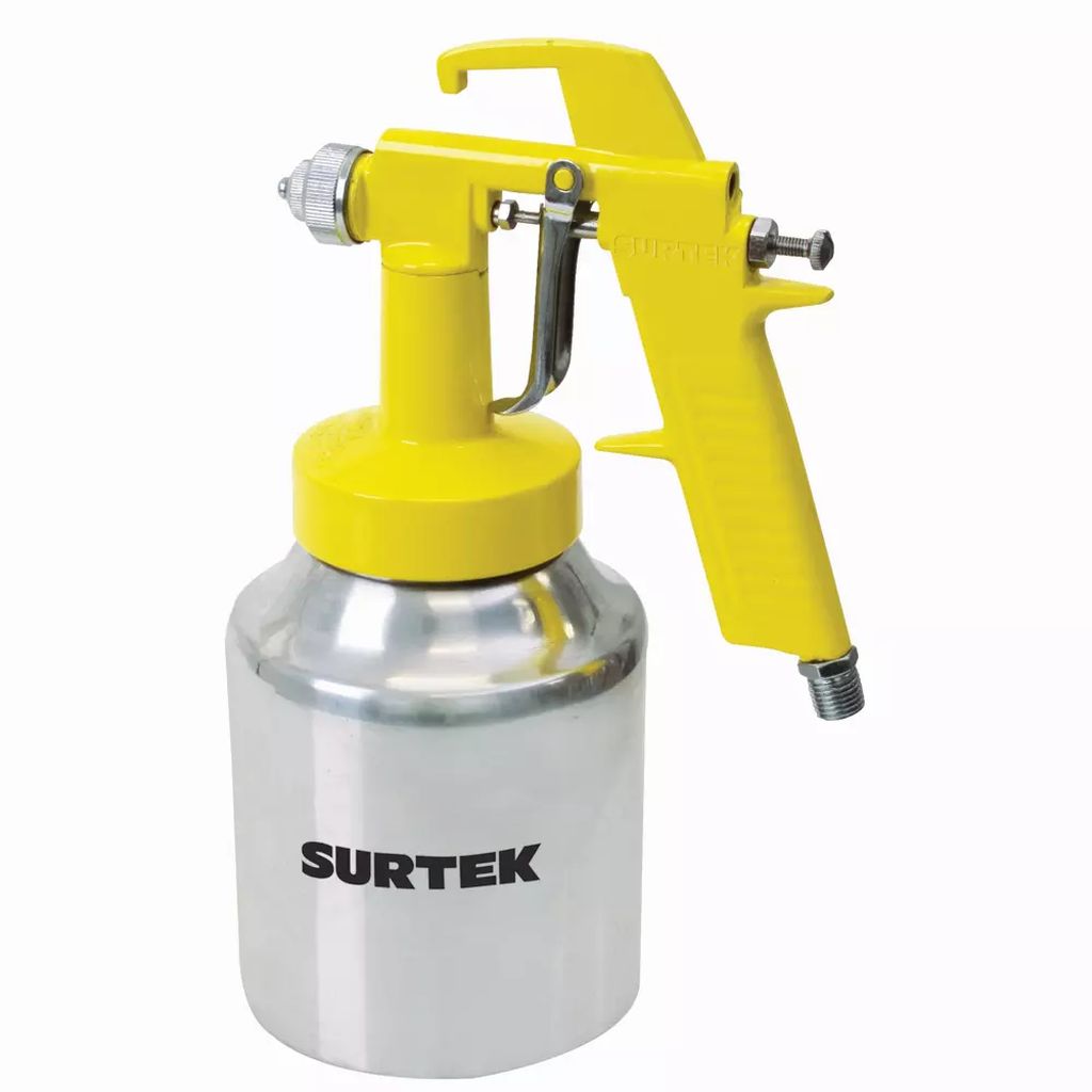 PISTOLA PARA PINTAR DE SUCCION VASO 1 LT ALUMINIO BAJA PRESION, SURTEK