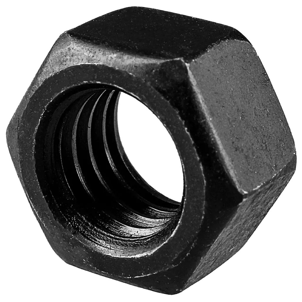 TUERCA HEXAGONAL 3/8" GRADO 5 ACABADO CARBON NEGRO (100 PZS), SURTEK