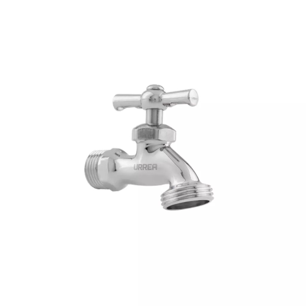 LLAVE PARA JARDIN 1/2" CROMADA CON HILOS, URREA