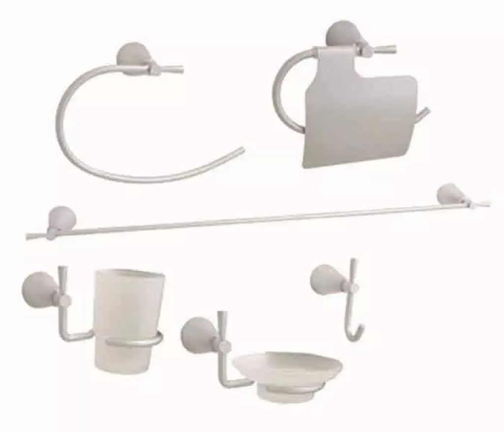 JUEGO DE ACCS. PARA BAÑO (6PZAS) CROMO U3 2800