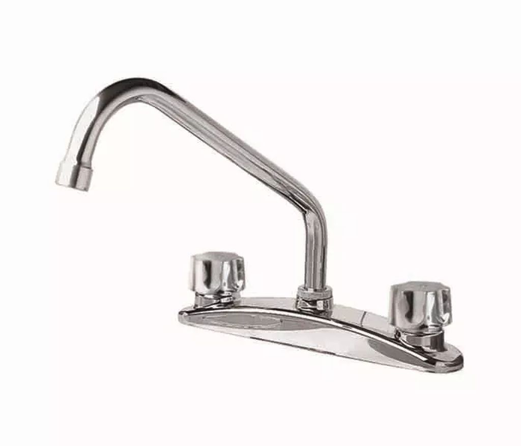 MEZCLADORA PARA COCINA CON CUBIERTA DE 8" (CUBIERTA, CON MANERALES QUEEN , CARTUCHO CERAMICO) U3 318Q