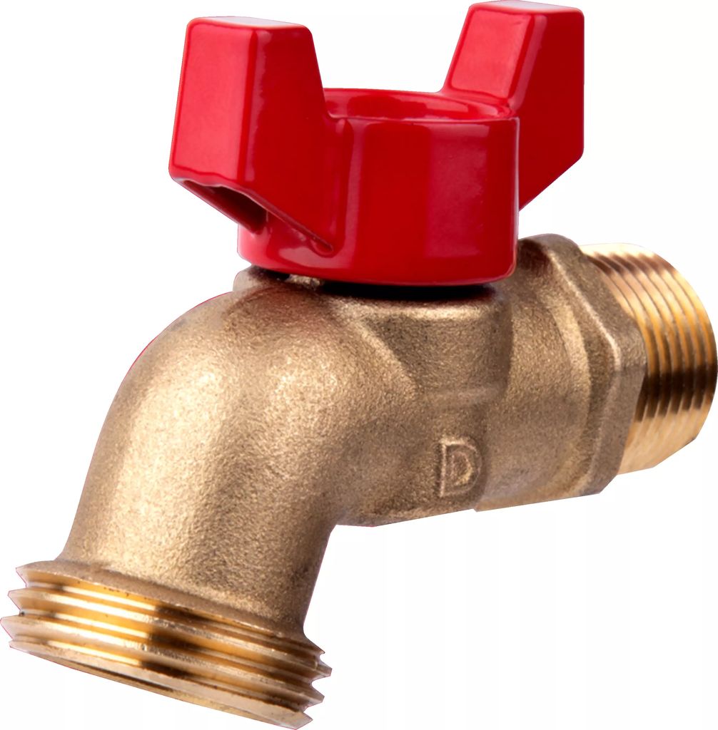 LLAVE PARA JARDIN 1/2" LATON C/TIPO MANERAL MARIPOSA, DICA