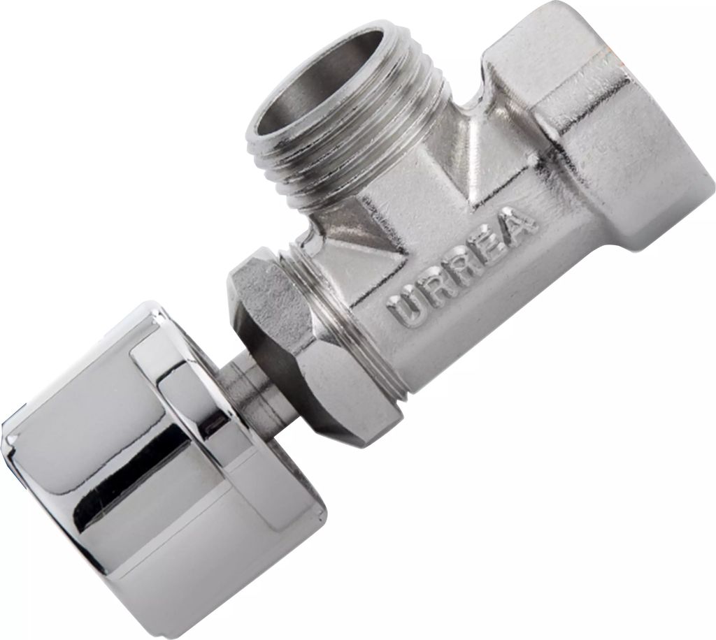 LLAVE DE CONTROL ANGULAR MANERAL DE ABS VASTAGO ASCENDENTE 1/2" X 1/2", URREA PLOMERIA