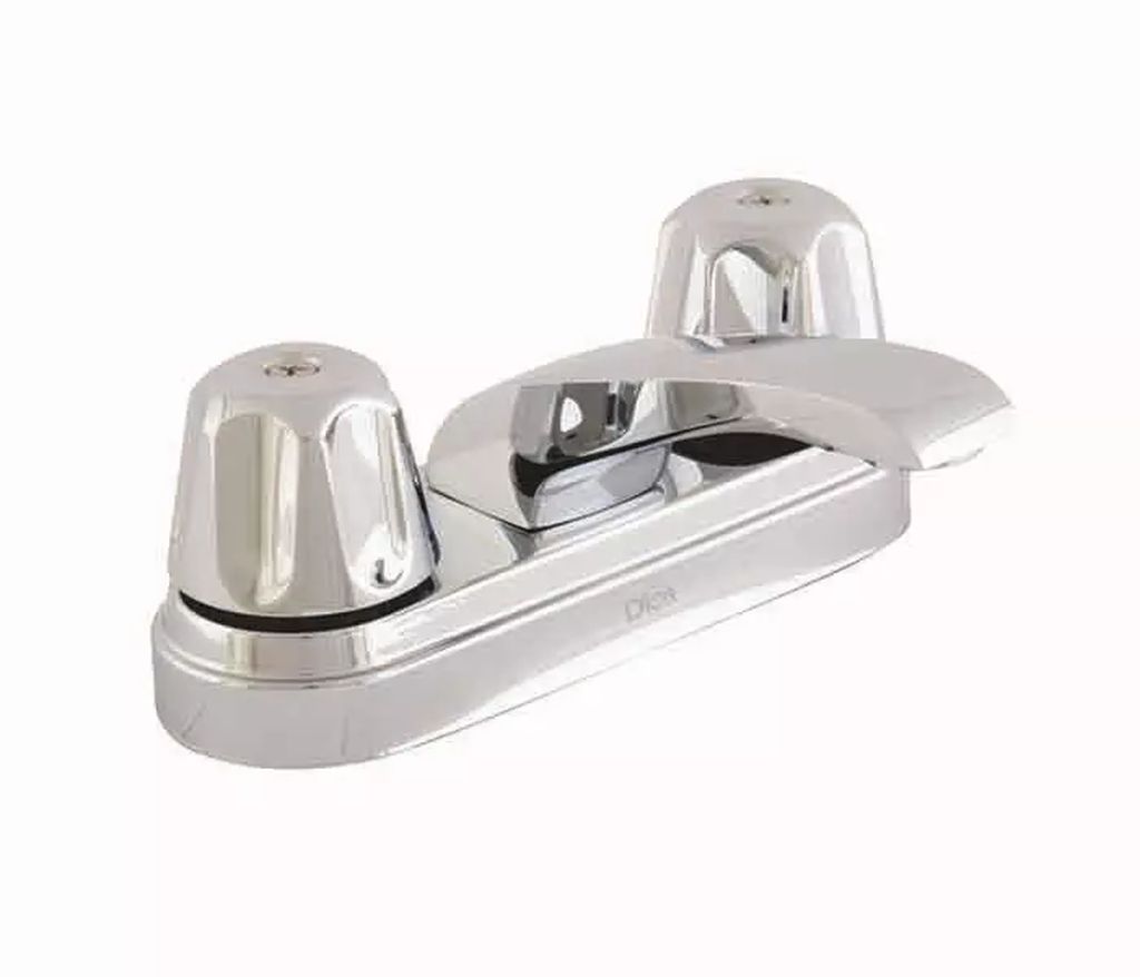 MEZCLADORA P/LAVABO 4" DICA VERDE (CUBIERTA, MANERALES CUADRADOS, CARTUCHO CERAMICO) CROMO, DICA