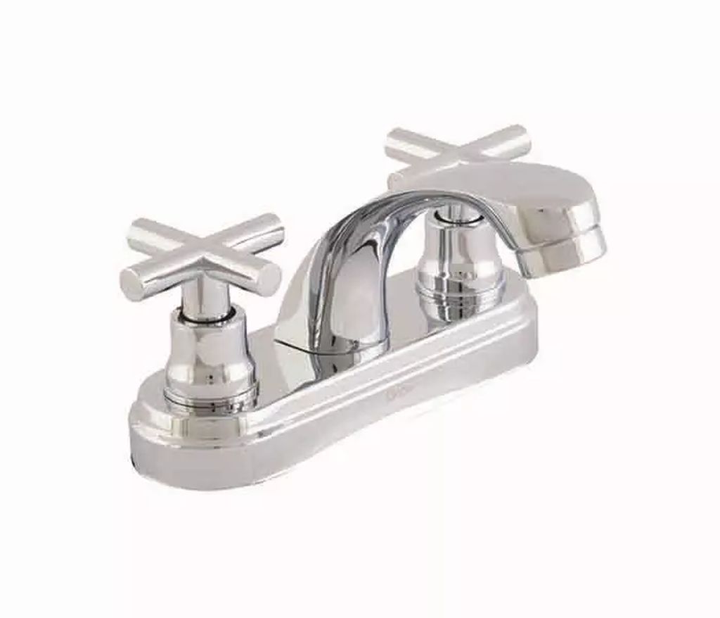 MEZCLADORA P/LAVABO 4" DICA VERDE (CUBIERTA, MANERALES CRUCETA, CARTUCHO CERAMICO) CROMO, DICA