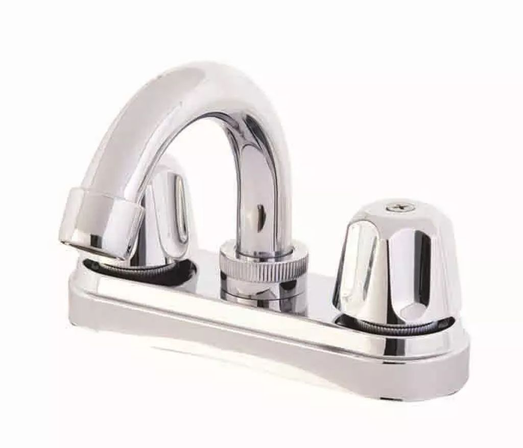 MEZCLADORA P/LAVABO 4" DICA VERDE TIPO BAR (CUBIERTA, MANERALES CUADRADOS, CARTUCHO CERAMICO) CROMO, DICA