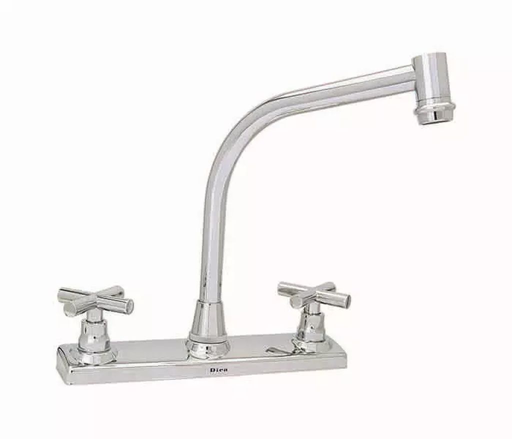 MEZCLADORA P/FREGADERO 8" (CUBIERTA,MANERALES CRUCETA,CARTUCHO CERAMICO) U3 4323