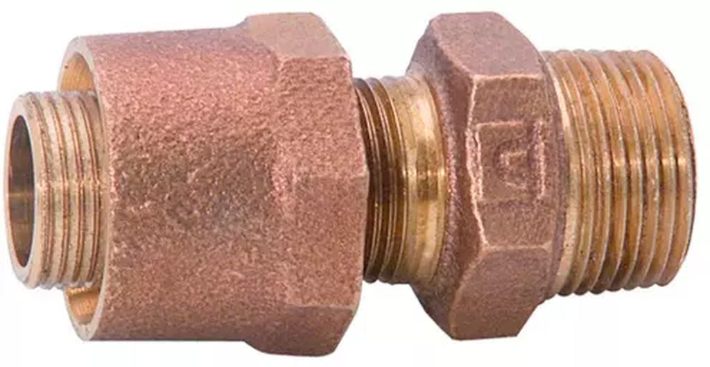 CONECTOR PARA TOMA DOMICILIARIA DE POLIETILENO A.DENSIDAD A HIERRO 1/2", URREA PLOMERIA