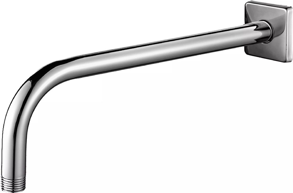 BRAZO PARA REGADERA CON CHAPETON CUADRADO A. INOX 40 CM, DICA