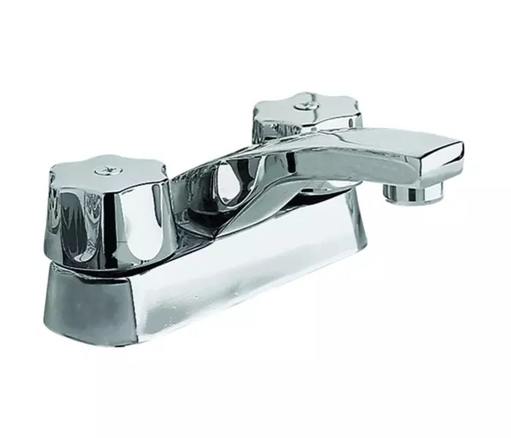 MEZCLADORA P/LAVABO 4" "QUEEN " (CUBIERTA, MANERALES DE CROMO,CARTUCHO CERAMICO), URREA RESIDENCIAL