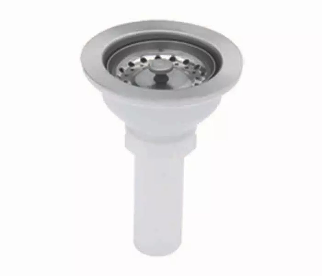 CONTRA CANASTA PARA FREGADERO DELRIN A.INOX. CON TUBO DE POLIPROPILENO, DICA