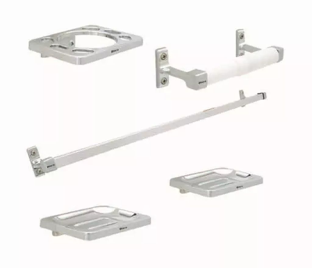 JUEGO DE ACCS. PARA BAÑO (5PZAS) CROMO, DICA