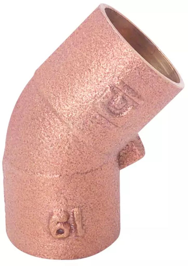CODO 45° GALVANIZADO 1", URREA HIERRO MALEABLE