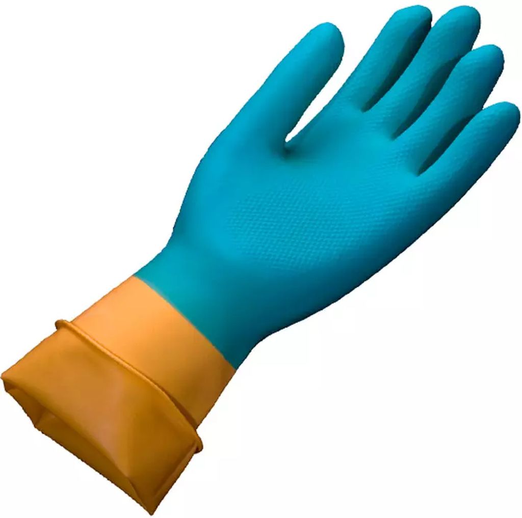 GUANTE DE NITRILO SATINADO ANTIBACTERIAL COLOR VERDE TRIPLE PROTECCION TALLA 10, VITEX