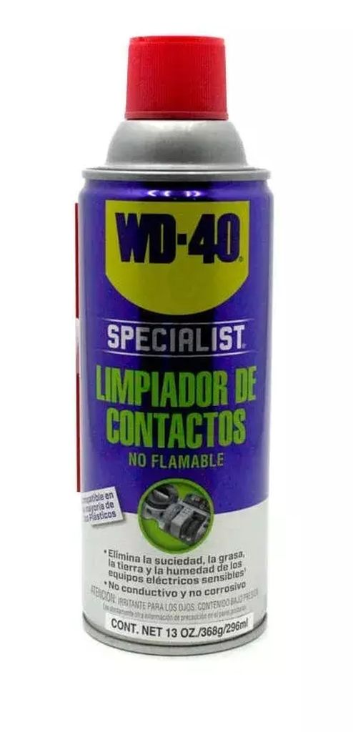 LIMPIADOR DE CONTACTOS ELECTRICOS EN AEROSOLNO FLAMABLE 13OZ (368 GR) (WD-40 SPECIALIST), WD-40