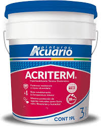 IMPERMEABILIZANTE 3 AÑOS 19 LT ROJO ACRITERM FIBRATADO